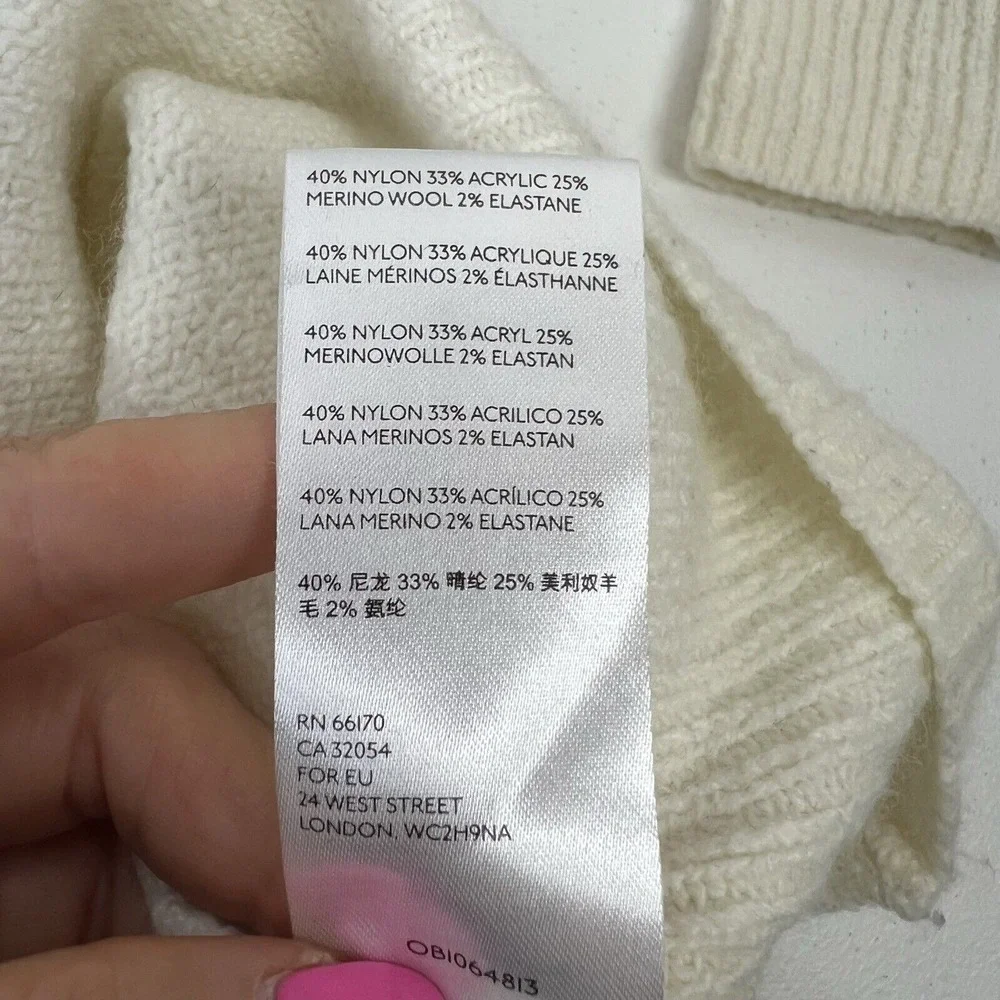 Anthropologie Size M Naomi Sweater Merino Wool Blend Boat Neck Oversized Slouchy